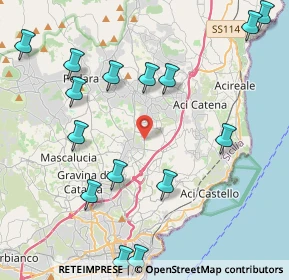 Mappa Via Marte, 95037 San Giovanni La Punta CT, Italia (5.72733)