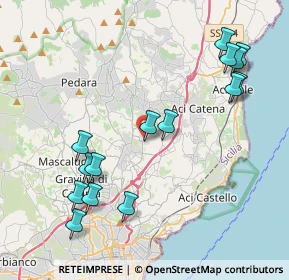 Mappa Via Catira Santa Lucia Parco Commerciale i Portali, 95037 San Giovanni La Punta CT, Italia (5.09933)