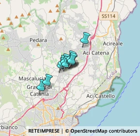 Mappa Via Catira Santa Lucia Parco Commerciale i Portali, 95037 San Giovanni La Punta CT, Italia (1.58455)