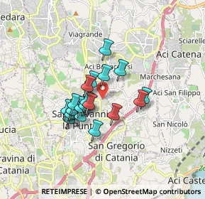 Mappa Via Catira Santa Lucia Parco Commerciale i Portali, 95037 San Giovanni La Punta CT, Italia (1.381)