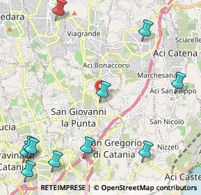 Mappa Via Catira Santa Lucia Parco Commerciale i Portali, 95037 San Giovanni La Punta CT, Italia (3.46455)