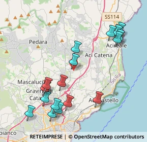 Mappa Via Verdina, 95028 San Giovanni La Punta CT, Italia (5.10556)