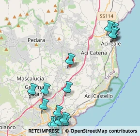 Mappa Via Verdina, 95028 San Giovanni La Punta CT, Italia (6.7605)