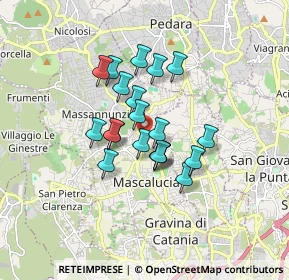 Mappa Via Annunziata, 95030 Mascalucia CT, Italia (1.3725)