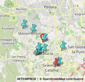 Mappa Via Annunziata, 95030 Mascalucia CT, Italia (1.63917)