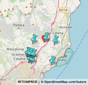 Mappa Via Andrea Caponnetto, 95028 Maugeri CT, Italia (3.84333)