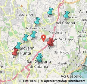 Mappa Via Andrea Caponnetto, 95028 Maugeri CT, Italia (2.08273)