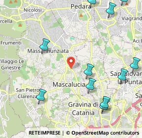 Mappa VIA A. DE GASPERI, 95028 Mascalucia CT, Italia (3.11455)