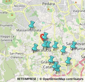 Mappa VIA A. DE GASPERI, 95028 Mascalucia CT, Italia (2.14417)