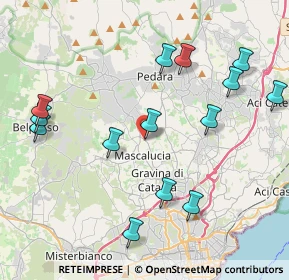 Mappa VIA A. DE GASPERI, 95028 Mascalucia CT, Italia (5.09714)