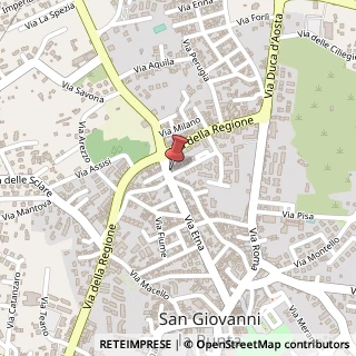 Mappa Via Etna, 128, 95037 San Giovanni la Punta, Catania (Sicilia)