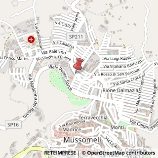 Mappa Via Palermo, 135, 93014 Mussomeli CL, Italia, 93014 Mussomeli, Caltanissetta (Sicilia)