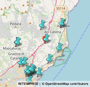 Mappa Via Maugeri, 95028 Valverde CT, Italia (5.7505)