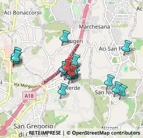 Mappa Via Maugeri, 95028 Valverde CT, Italia (0.9275)