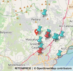 Mappa Via Mascalucia, 95030 Tremestieri Etneo CT, Italia (3.8175)