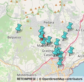 Mappa Via Giovanni Boccaccio, 95030 Mascalucia CT, Italia (3.67286)