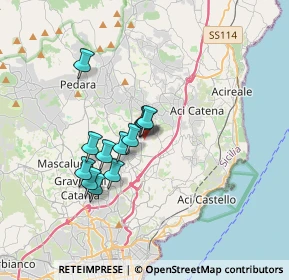 Mappa Via Verdina, 95028 Valverde CT, Italia (2.97167)