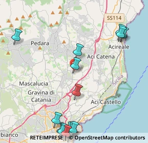 Mappa Via Verdina, 95028 Valverde CT, Italia (6.67056)