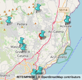 Mappa Via Verdina, 95028 Valverde CT, Italia (7.20889)