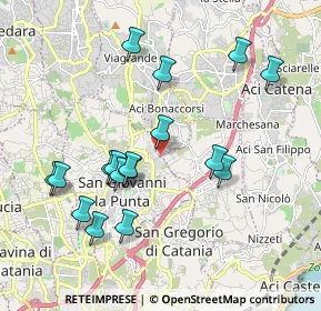 Mappa Via Verdina, 95028 Valverde CT, Italia (2.18059)