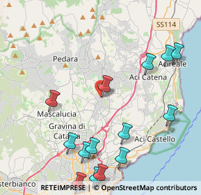 Mappa Via Napoli, 95037 San Giovanni La Punta CT, Italia (5.79714)