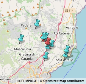 Mappa Via delle Ciliege, 95037 San Giovanni La Punta CT, Italia (2.70636)