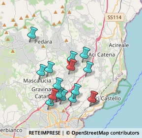 Mappa Via delle Ciliege, 95037 San Giovanni La Punta CT, Italia (3.765)