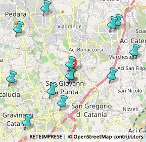 Mappa Via delle Ciliege, 95037 San Giovanni La Punta CT, Italia (2.72846)