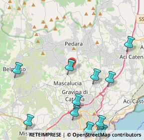 Mappa Via Mimosa, 95030 Tremestieri Etneo CT, Italia (6.62923)