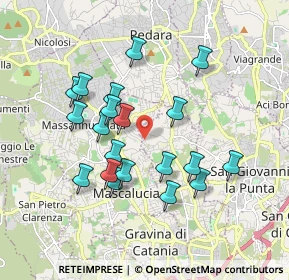 Mappa Via Mimosa, 95030 Tremestieri Etneo CT, Italia (1.889)