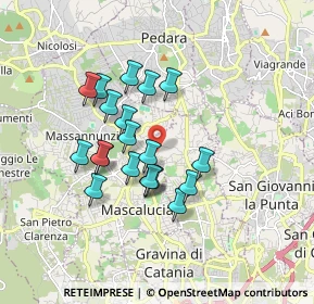 Mappa Via Mimosa, 95030 Tremestieri Etneo CT, Italia (1.614)