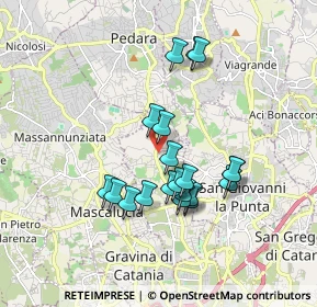 Mappa Via Sciara, 95030 Tremestieri Etneo CT, Italia (1.7385)