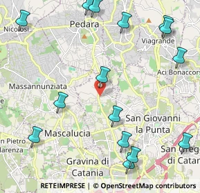 Mappa Via Sciara, 95030 Tremestieri Etneo CT, Italia (3.14467)