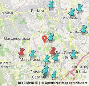 Mappa Via Sciara, 95030 Tremestieri Etneo CT, Italia (2.84429)