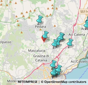 Mappa Via Sciara, 95030 Tremestieri Etneo CT, Italia (5.94444)