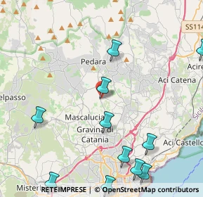 Mappa Via Sciara, 95030 Tremestieri Etneo CT, Italia (6.20091)