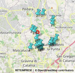 Mappa Via Cardinale Dusmet, 95030 Tremestieri Etneo CT, Italia (1.663)