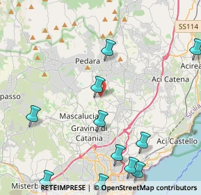 Mappa Via Cardinale Dusmet, 95030 Tremestieri Etneo CT, Italia (6.18909)