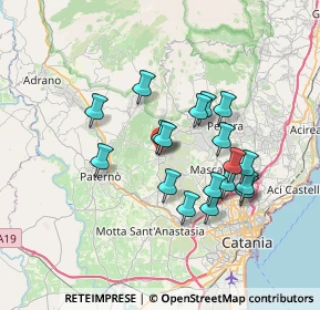 Mappa Via II Retta di Levante, 95032 Belpasso CT, Italia (6.83389)