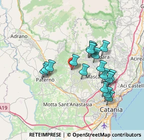 Mappa Via II Retta di Levante, 95032 Belpasso CT, Italia (7.04235)