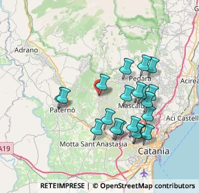Mappa Via II Retta di Levante, 95032 Belpasso CT, Italia (7.6795)