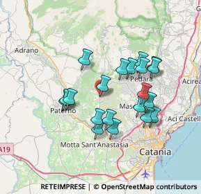 Mappa Via II Retta di Levante, 95032 Belpasso CT, Italia (6.9635)