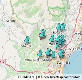 Mappa Via II Retta di Levante, 95032 Belpasso CT, Italia (7.42529)