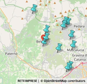 Mappa Via II Retta di Levante, 95032 Belpasso CT, Italia (4.4925)