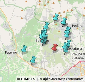 Mappa Via II Retta di Levante, 95032 Belpasso CT, Italia (3.2295)