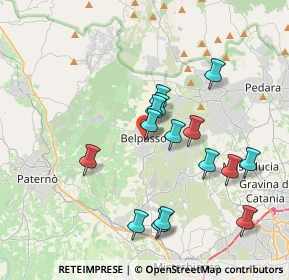 Mappa Via II Retta di Levante, 95032 Belpasso CT, Italia (4.022)