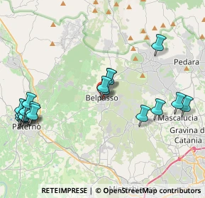 Mappa Via II Retta di Levante, 95032 Belpasso CT, Italia (5.3995)