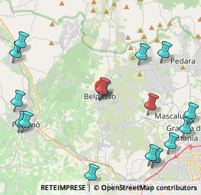 Mappa Via II Retta di Levante, 95032 Belpasso CT, Italia (6.30688)