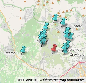 Mappa Via XIV Traversa, 95032 Belpasso CT, Italia (3.1515)