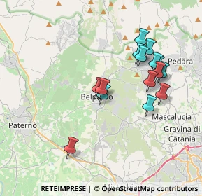 Mappa Via XIV Traversa, 95032 Belpasso CT, Italia (3.92933)